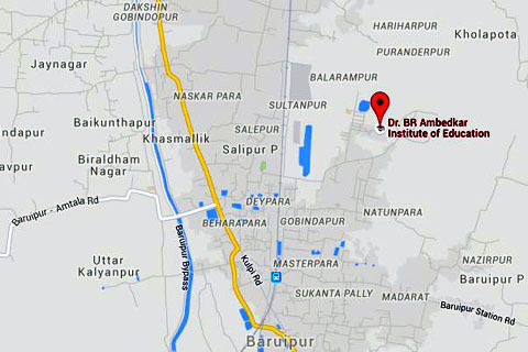 Map of Dr. B. R. Ambedkar Institute of Education Map of Dr. B. R. Ambedkar Institute of Education
